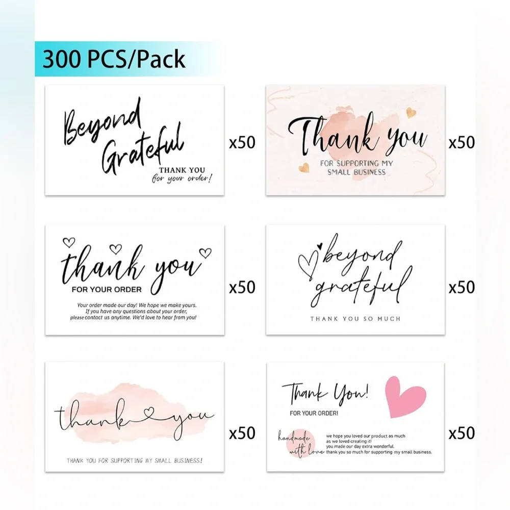 Business Cards 300pcs thank