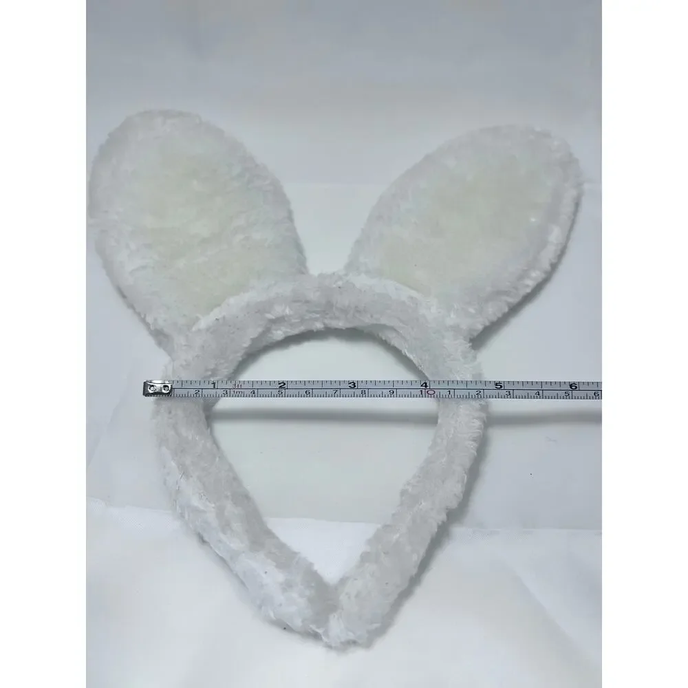 Yellow Gingham Easter Bunny Ears Headband Costume Accessory Adult & Child Size