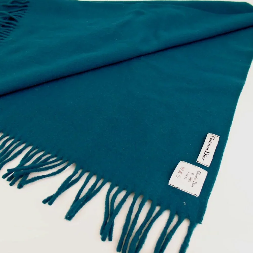 Authentic Christian Dior blanket scarf wool [Used]