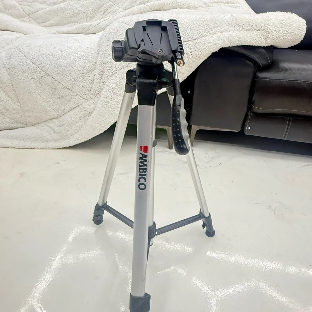 Silver and Black Tripod