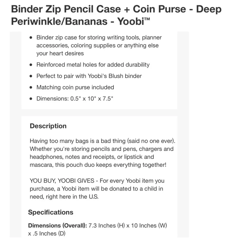 Yoobi one pencil