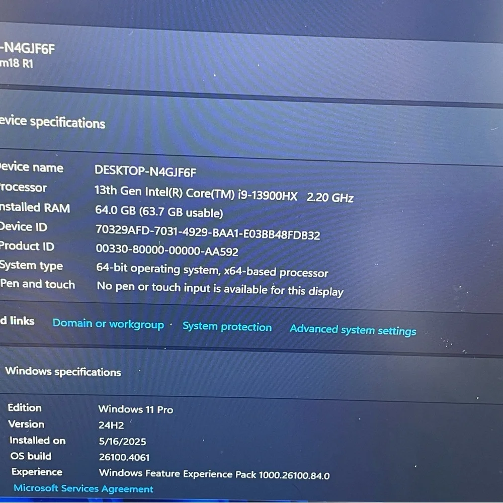 N/A alienware m18