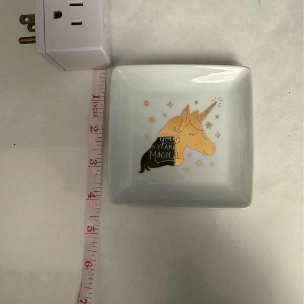 Papersource Golden Unicorn Trinket Dish