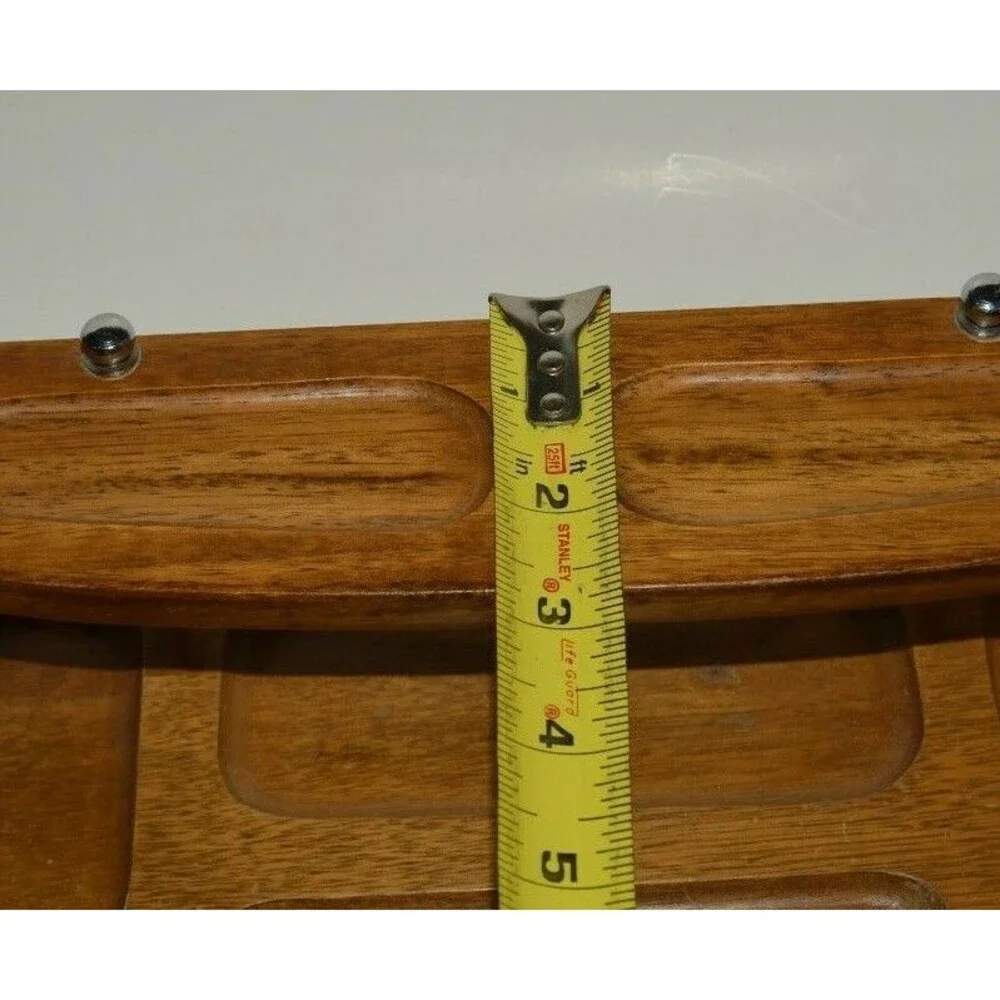 Vintage MINTY Wooden Men's Dresser Jewelry Watch Cuff Links Tie Bars Organizer