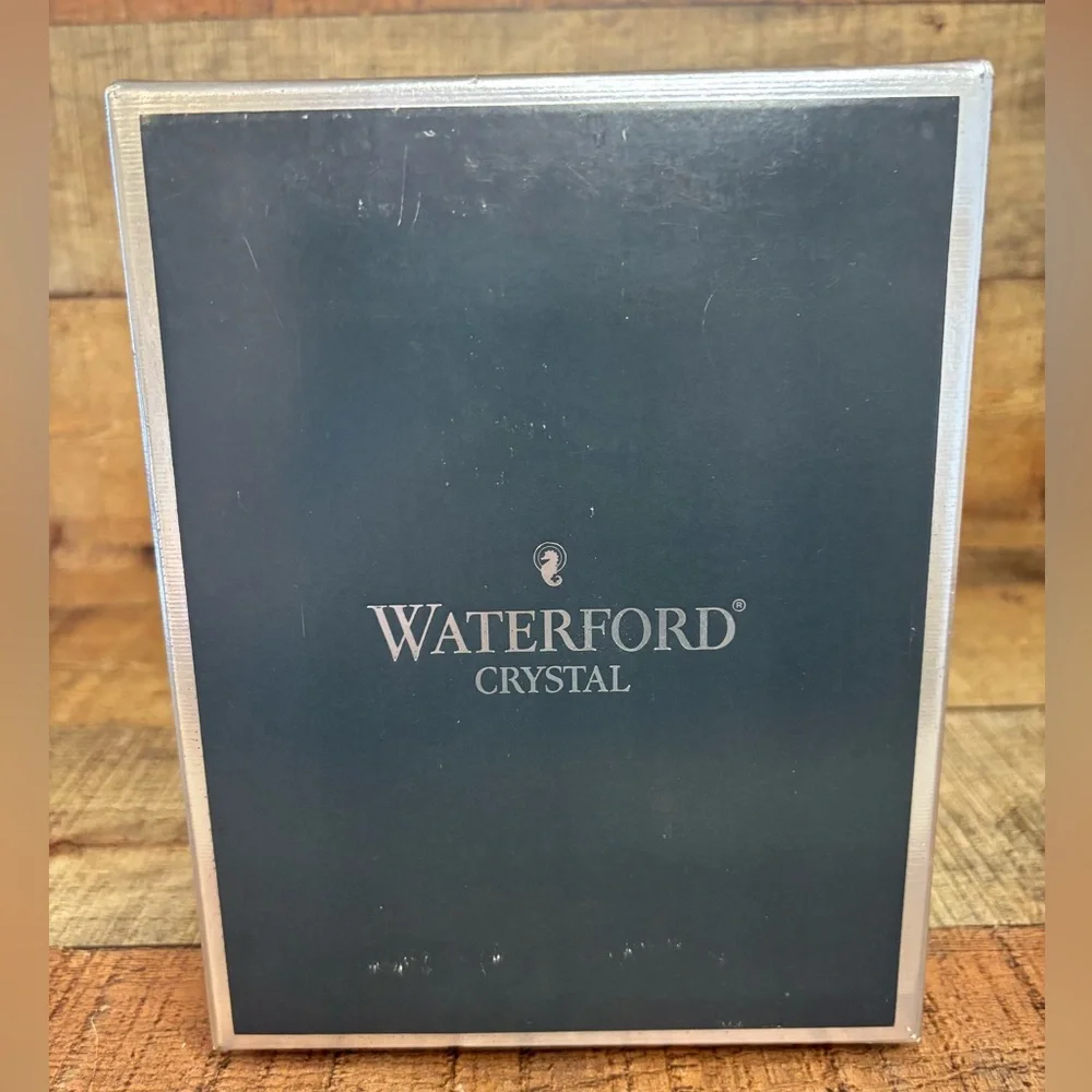 Pair of Waterford Crystal Congratulation Star Wine Bottle Stoppers Gift NIB