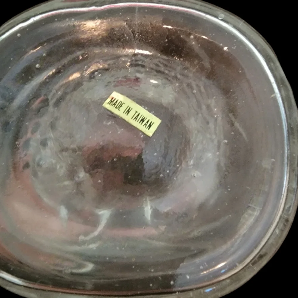 Vintage clear glass