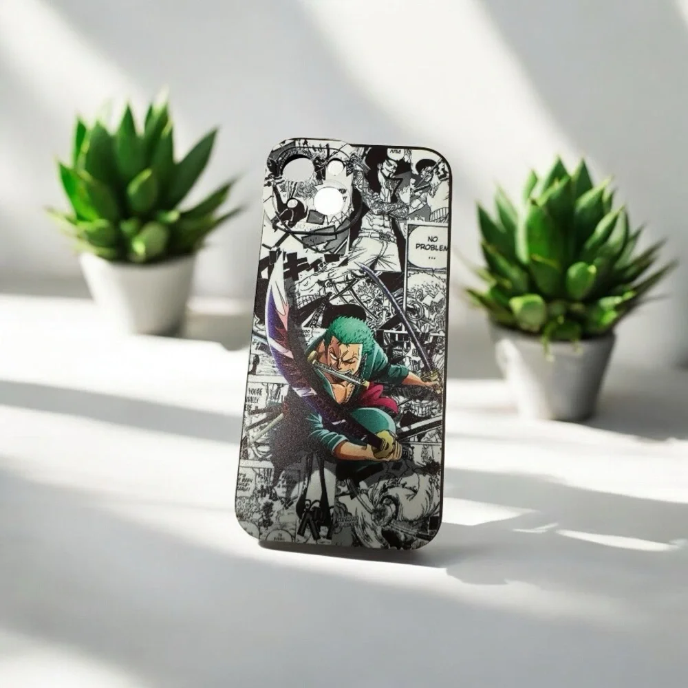 Anime Character Phone Case - Black and Green
