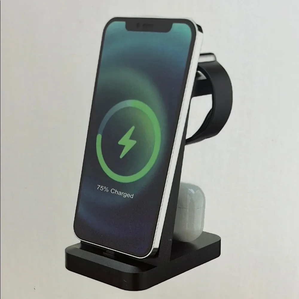 CW370 Black 3-in-1 Wireless Charger