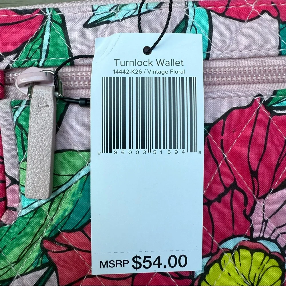 Vera Bradley turnlock wallet
