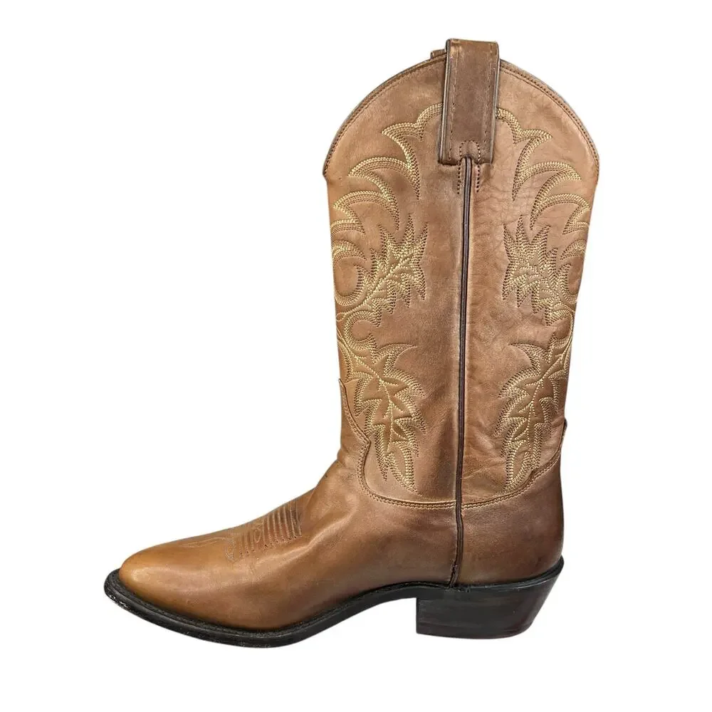 Tony Lama Mens Stallion Brown Leather Western Cowboy Boot Size US 8.5 D