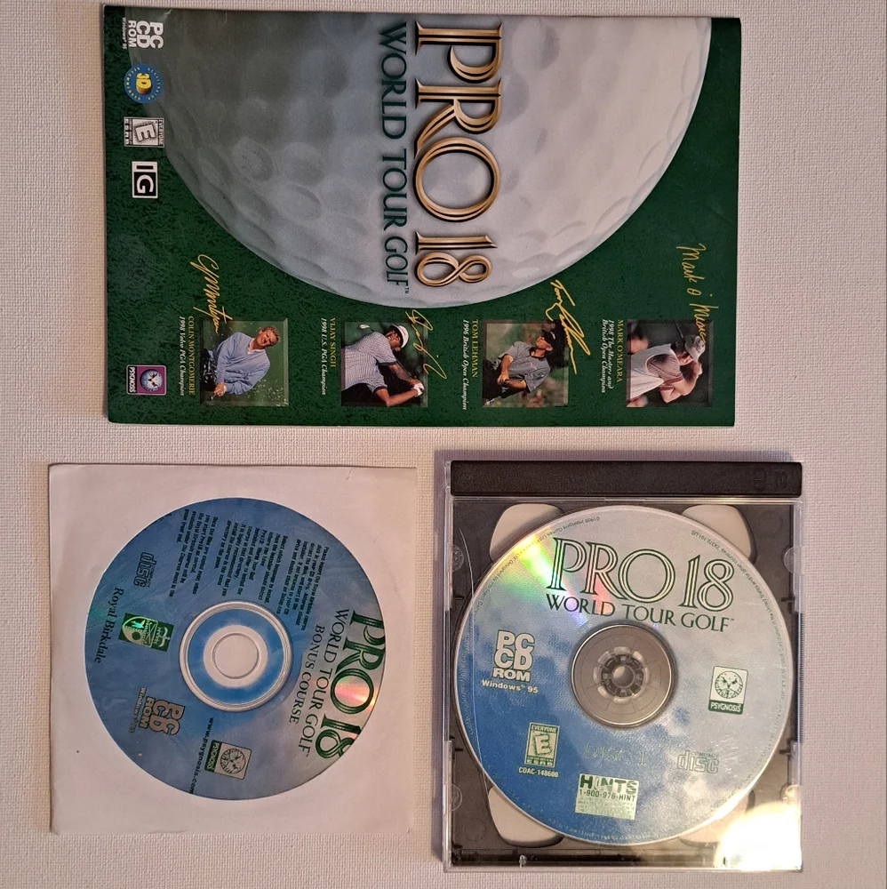 4/$15 🌻 Pro 18 World Tour Golf PC Game Set