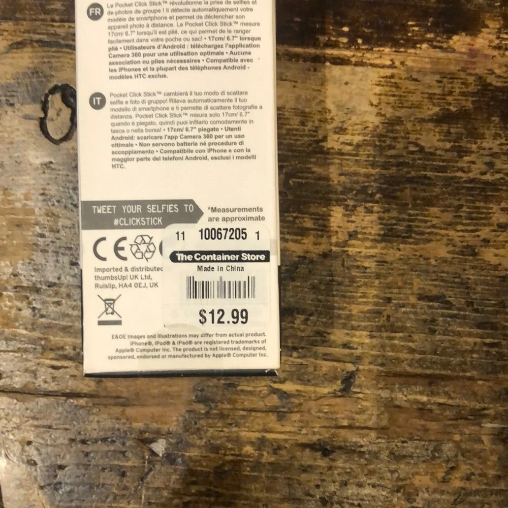 The Container Store click stick