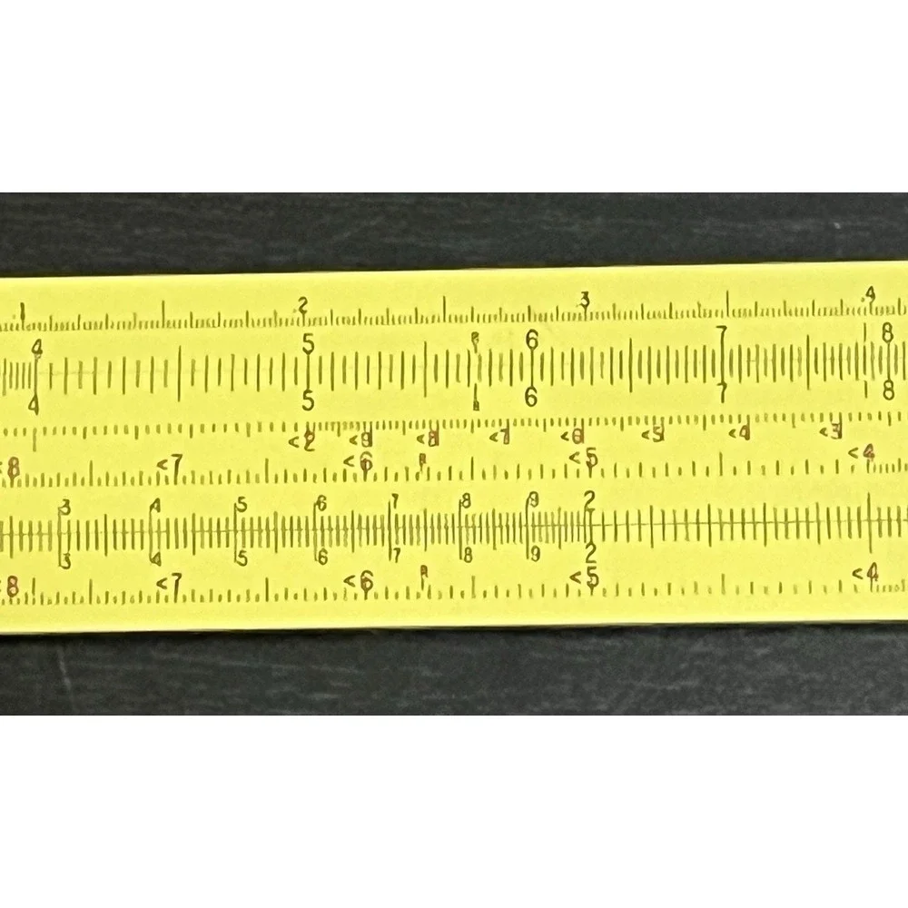 Vintage Pickett N1010-ES TRIG All Metal Slide Rule With Leather Case Made In USA