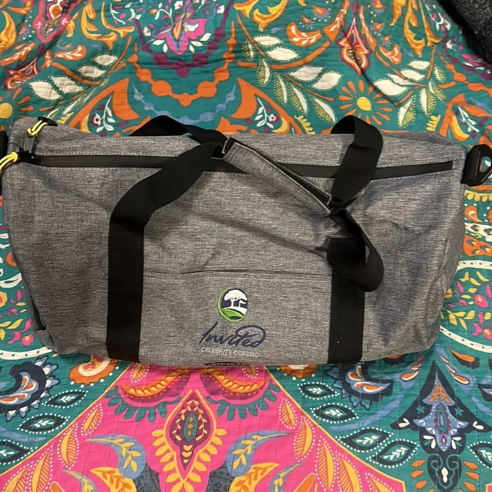 🔥GREY MULTI POCKET TRAVEL GOLF DUFFEL BAG SPECIAL EDITION W/DUST BAG