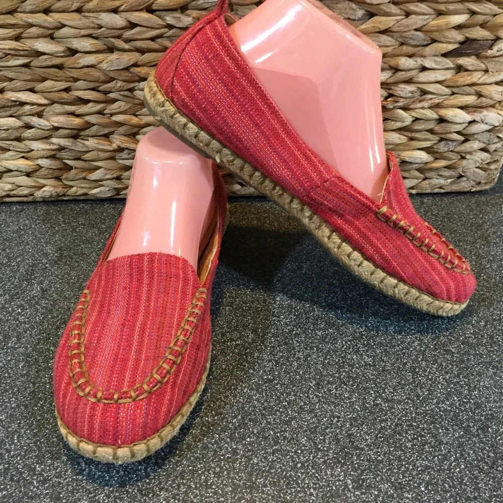 Born Red Espadrille Flats