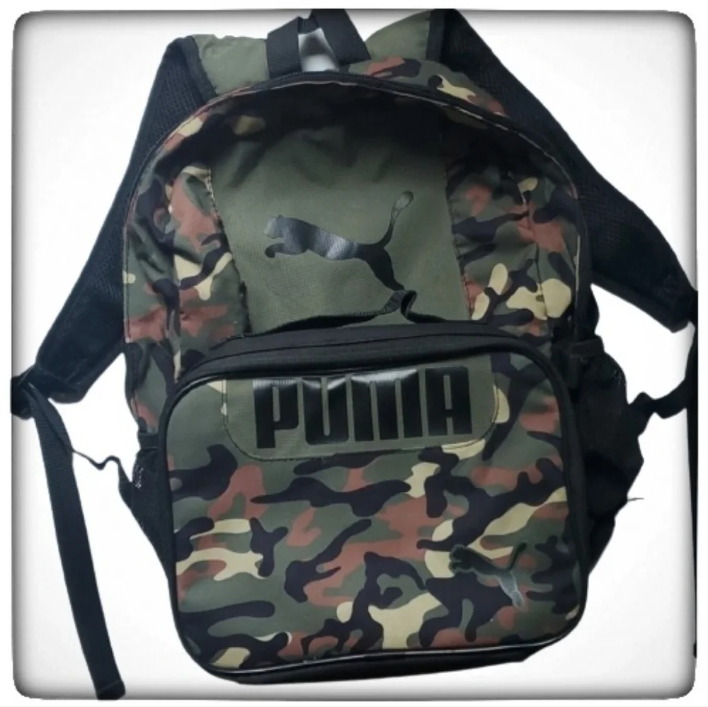 PUMA Kids School Backpack & Attachable Lunch Box
