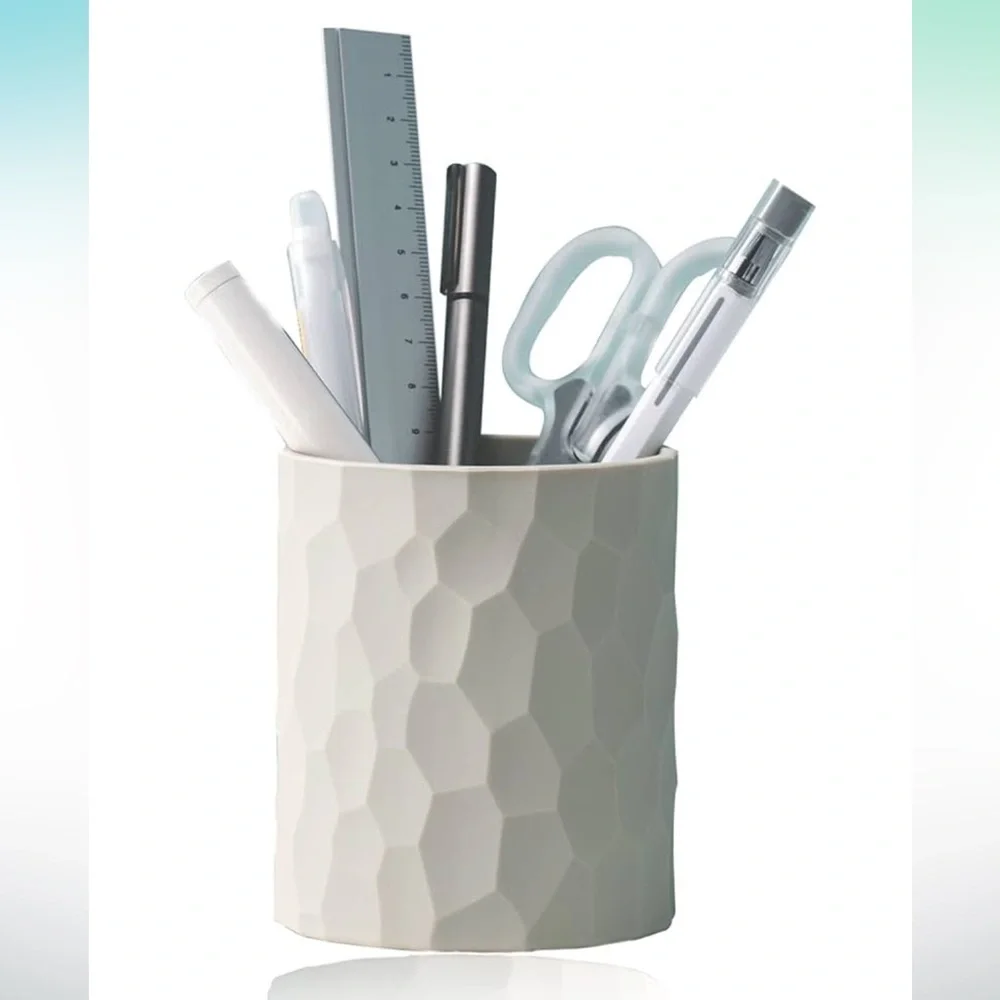 Amazon White Pen Holder with Stationery
