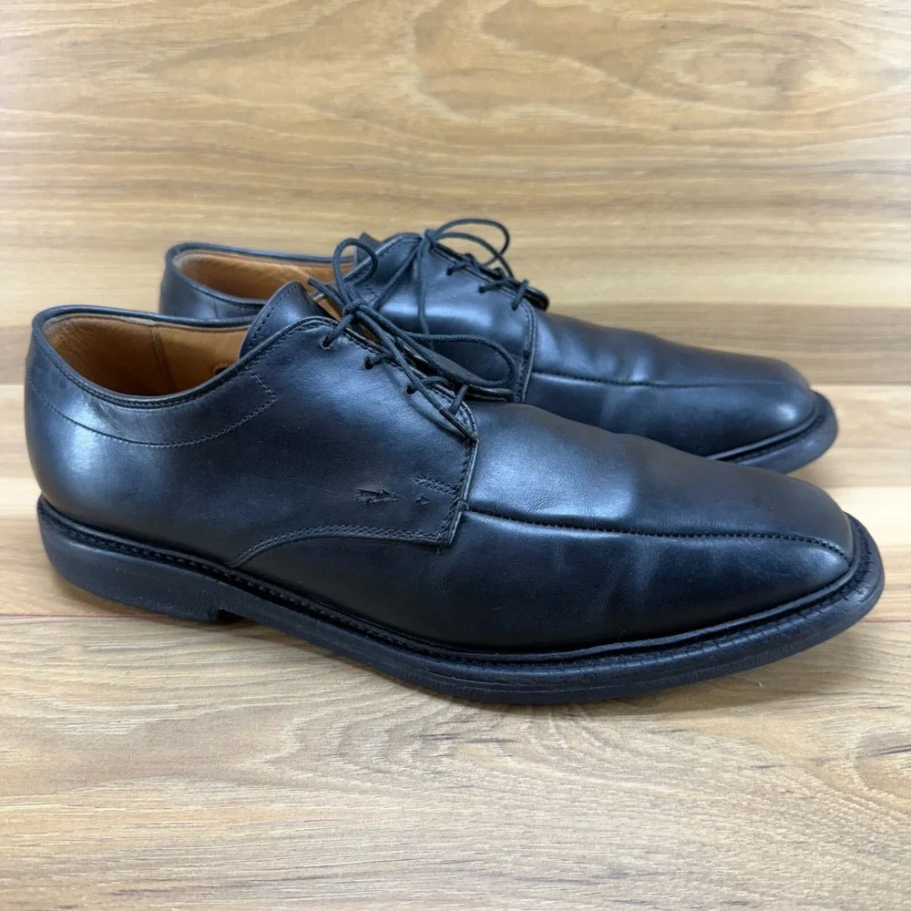Allen Edmonds Mens Shoes 9 D Warren Black Leather Dress Oxfords Shoes