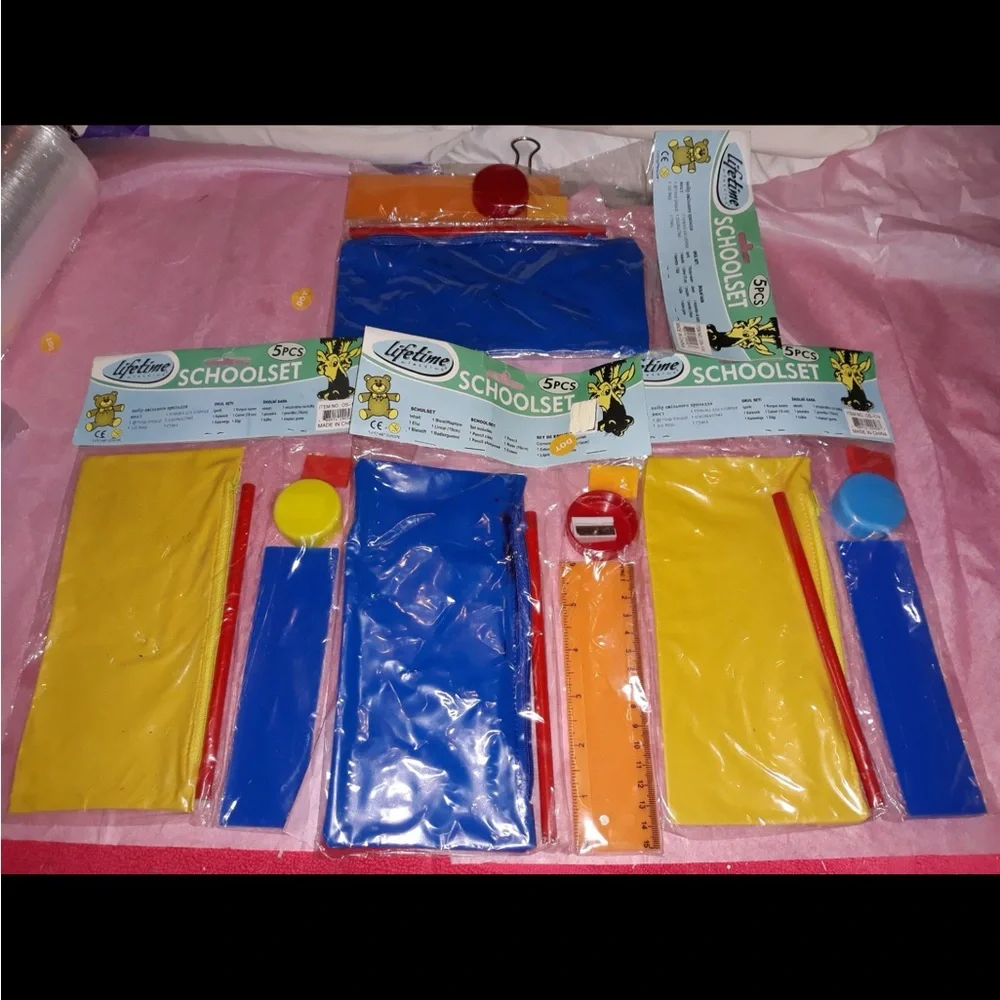 4 Lifeline 5-Piece School Set VINTAGE 1990s NEW
