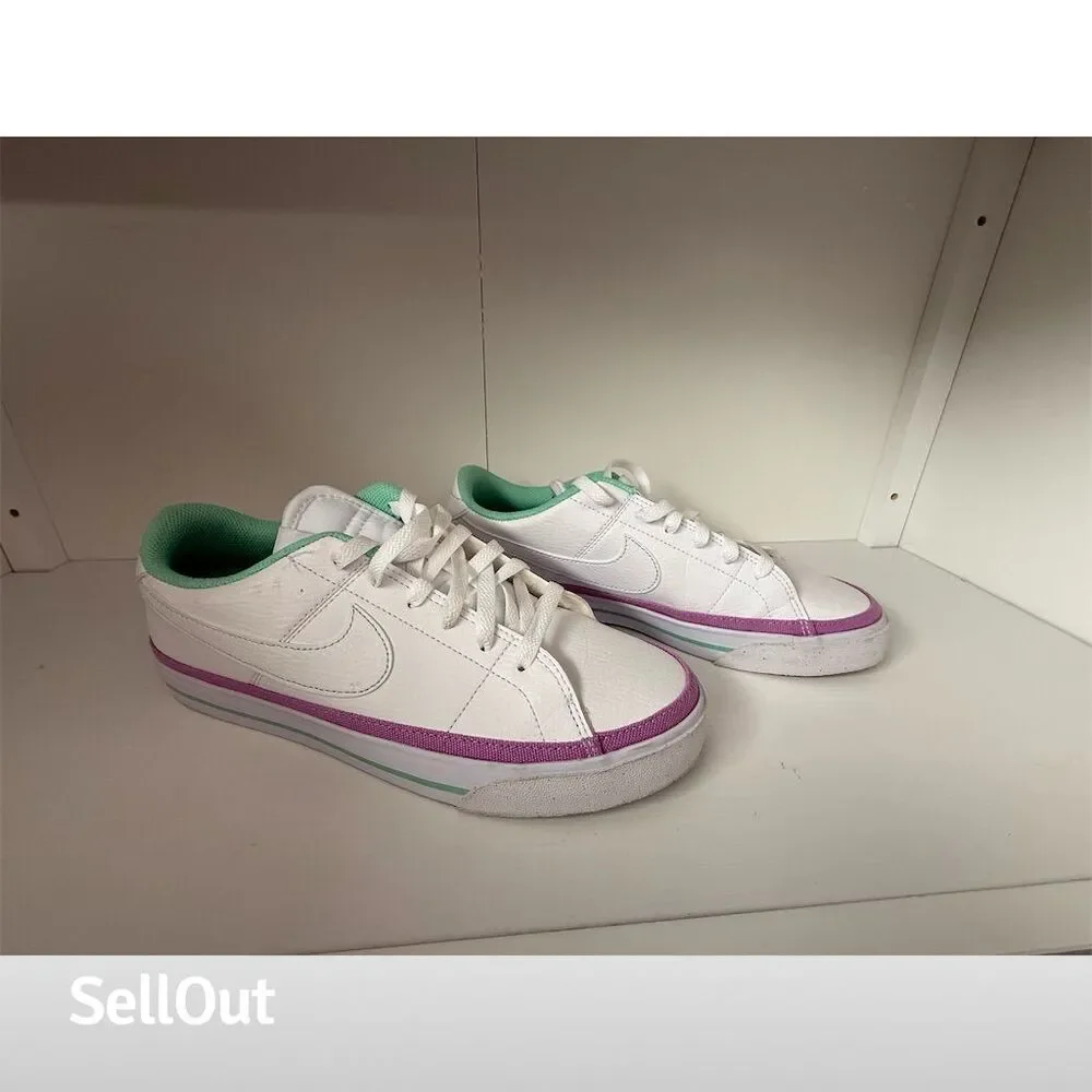 Nike Court Legacy Next Nature Women's Sneakers White/Fuchsia Sz 9.5