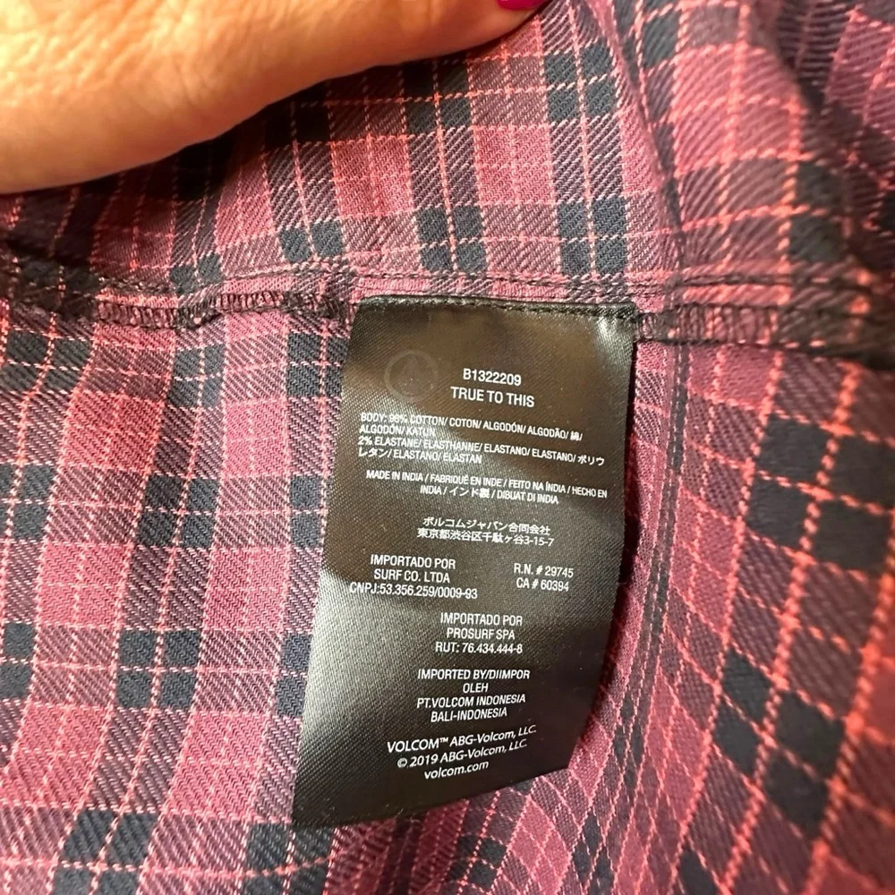 volcom plaid