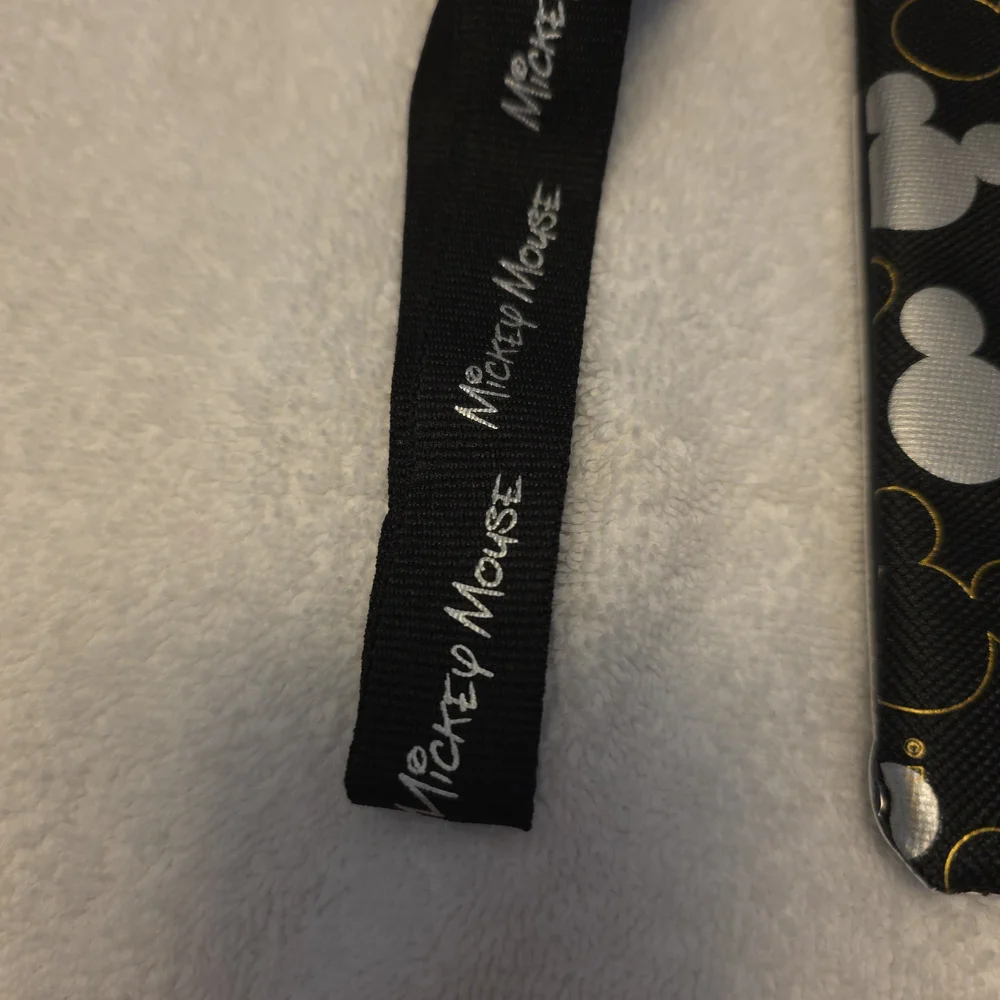 Disney Mickey Mouse Black and Gold Phone Pouch