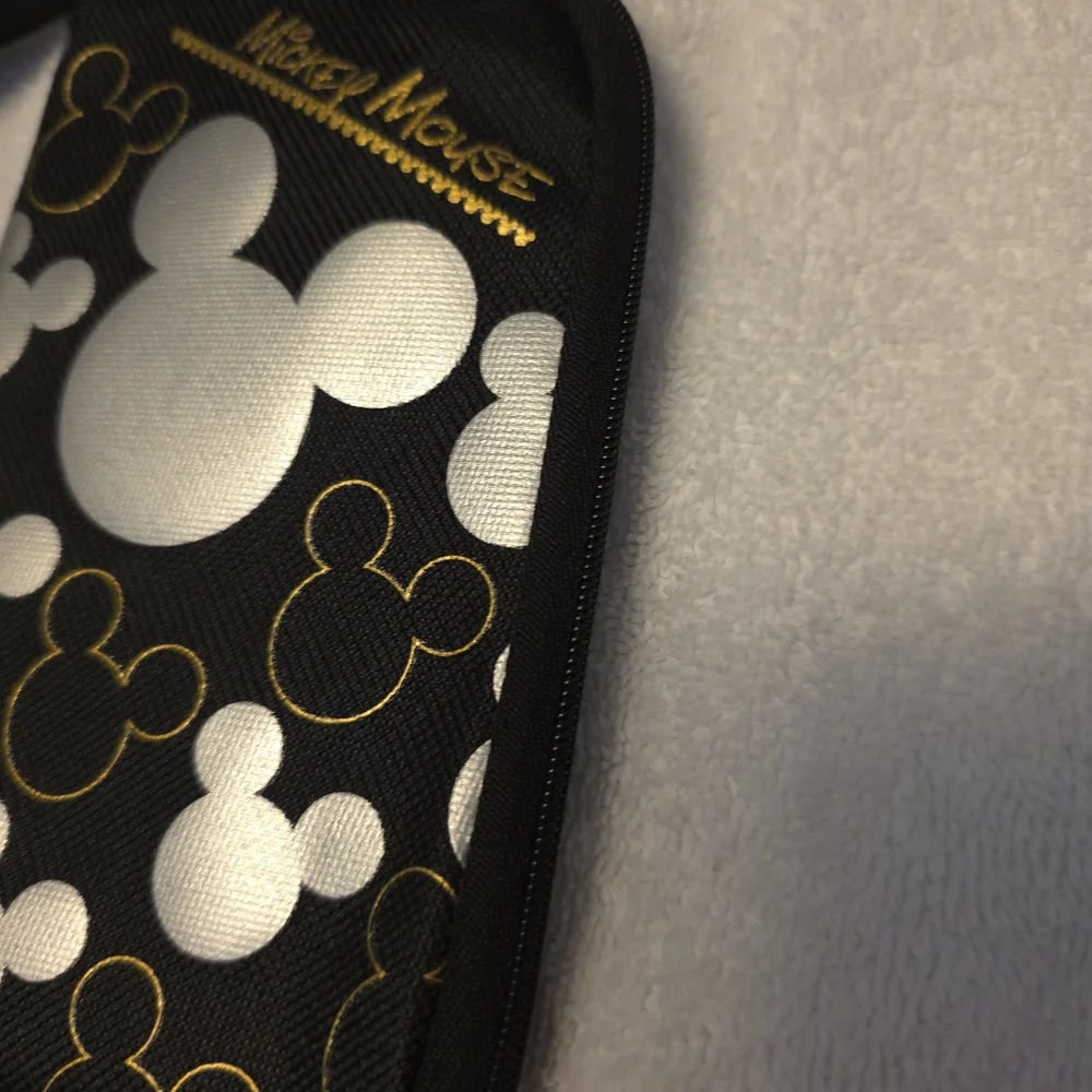 Disney Mickey Mouse Black and Gold Phone Pouch
