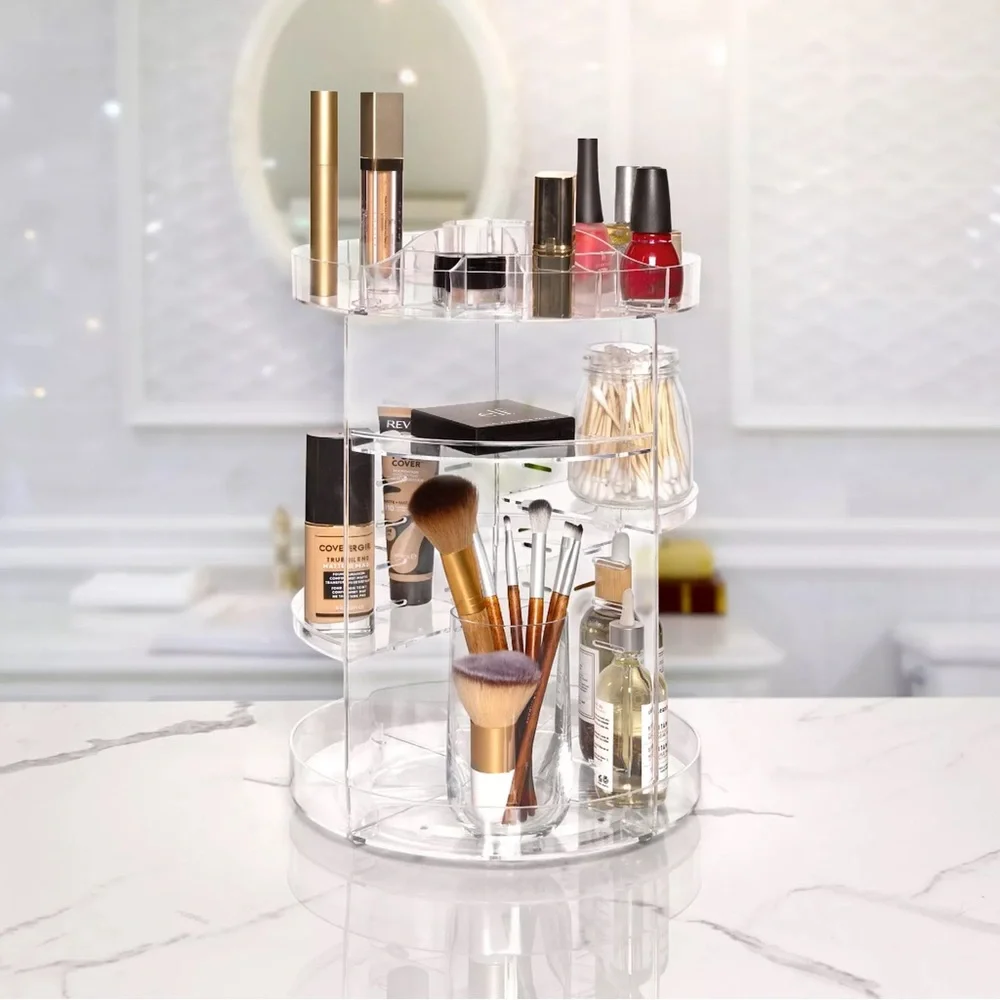 Clear Rotating Makeup Organizer