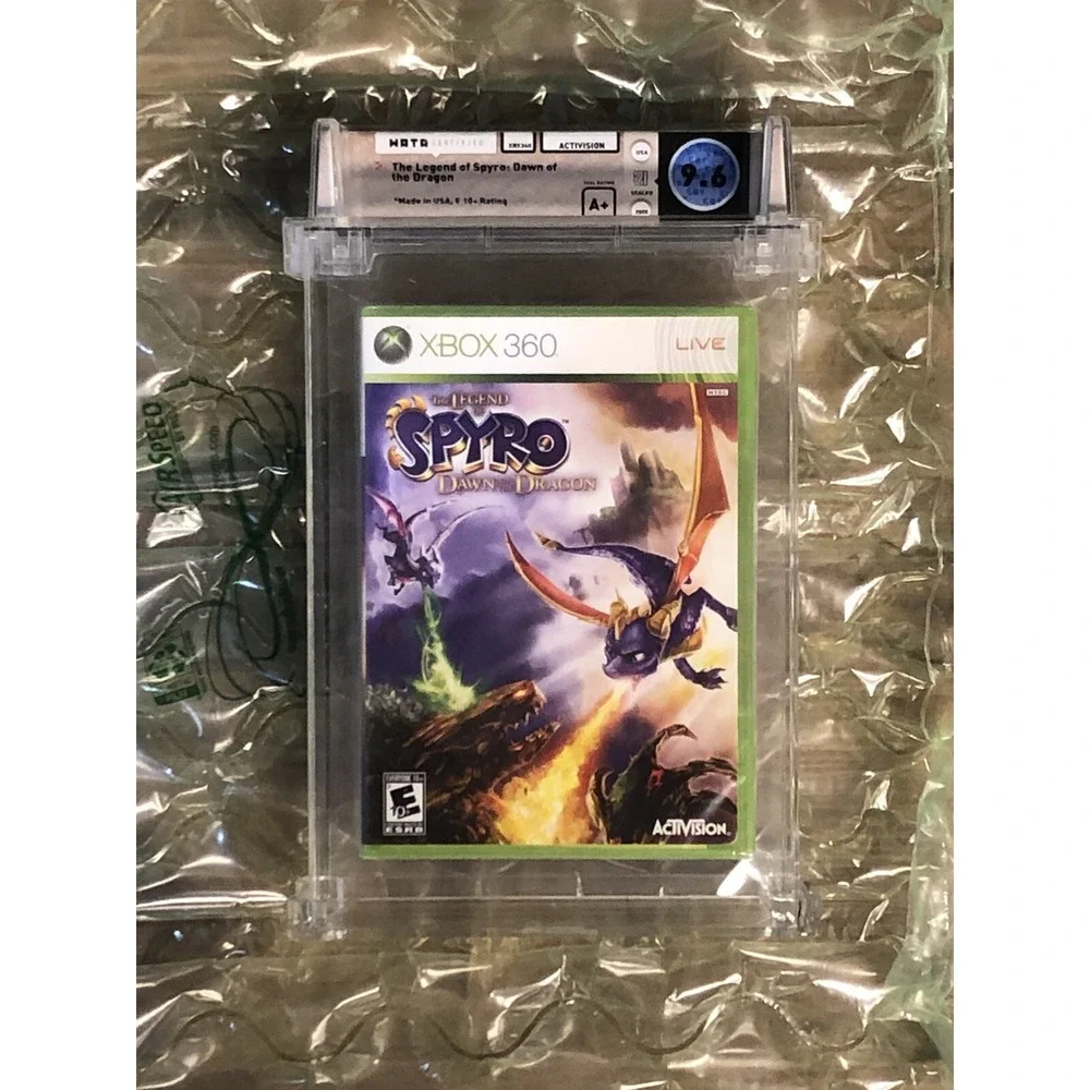 WATA Certified 9.6 A+ XBOX 360 THE LEGEND OF SPYRO DAWN OF THE DRAGON GAME