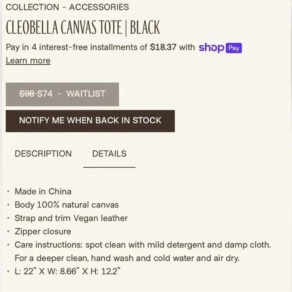 Cleobella new large