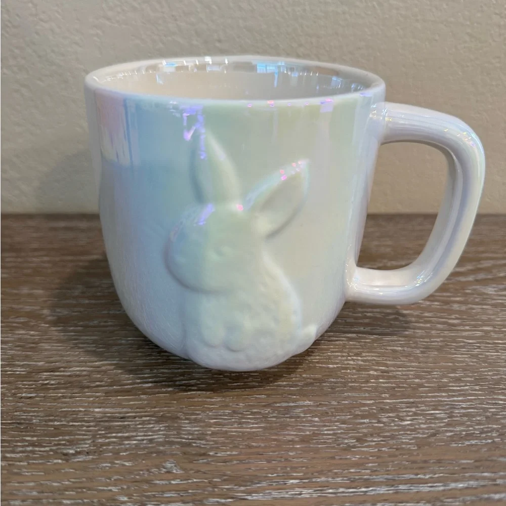 NEW Target Bullseye Playground Iridescent Easter Bunny Mug