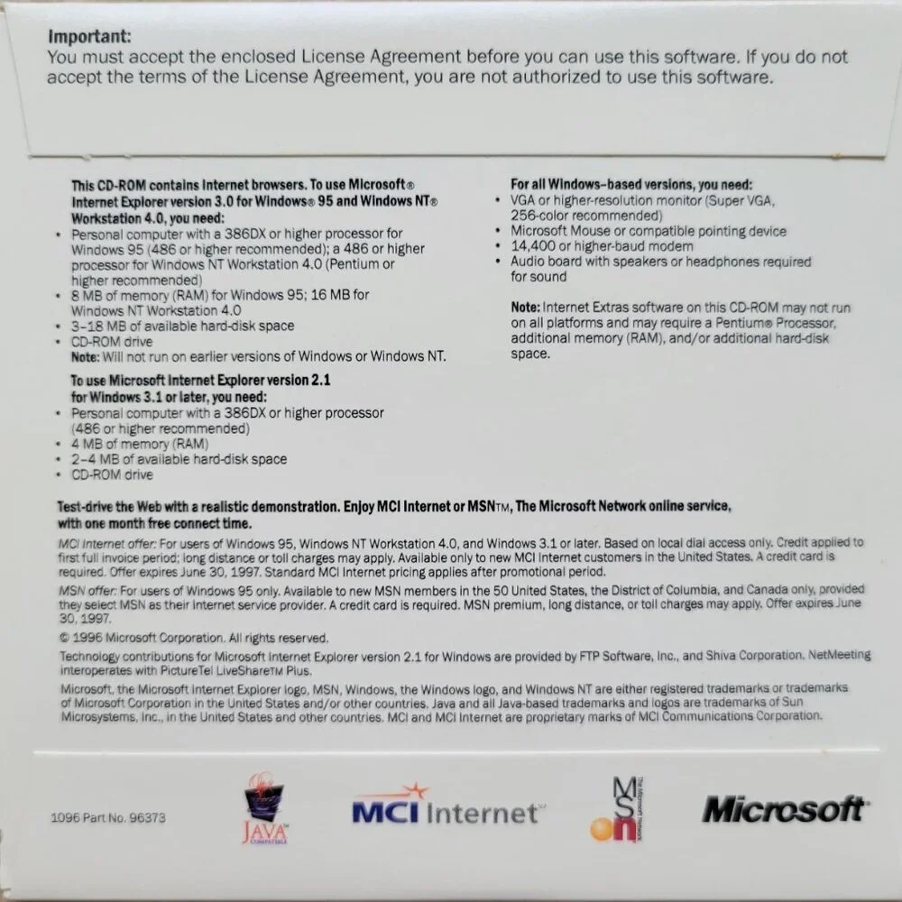 Microsoft vintage cd
