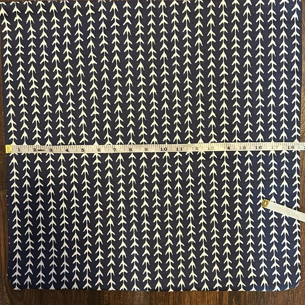 Indigo Vine Navy and White Pillow Cover
