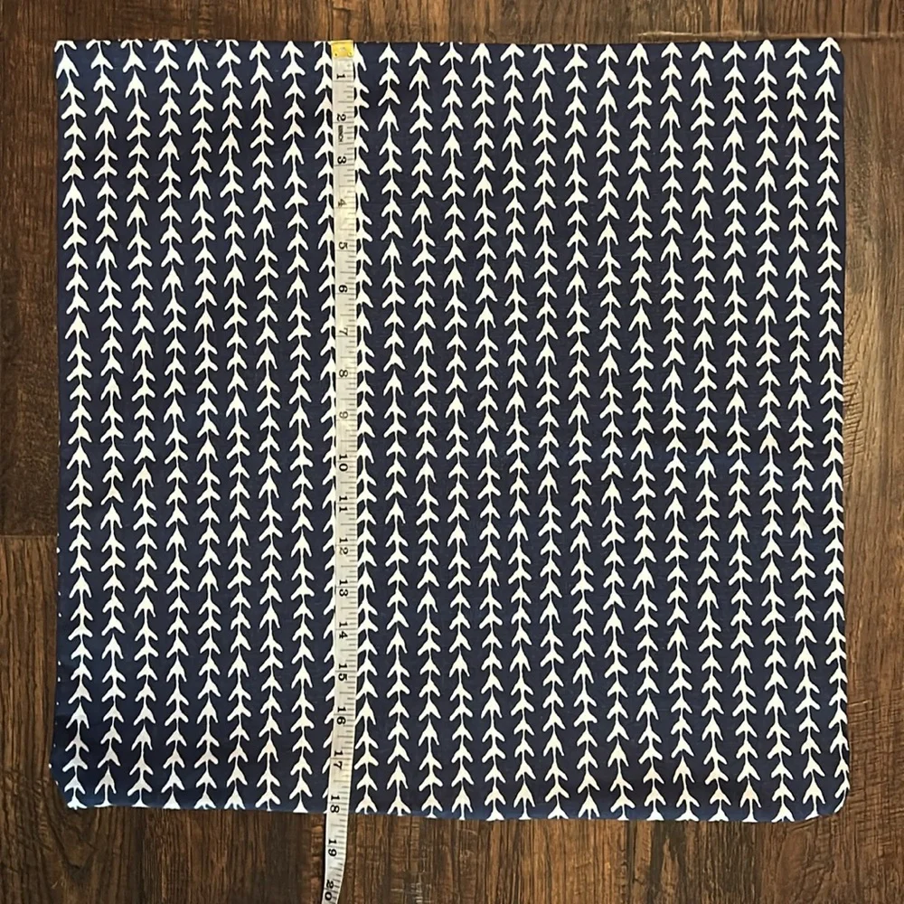 Indigo Vine Navy and White Pillow Cover