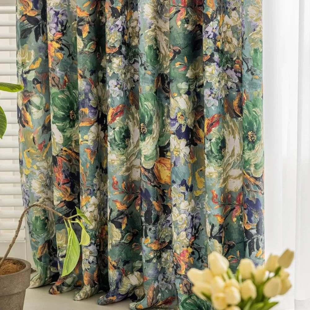Flowers Curtains – 2 Panels, 54