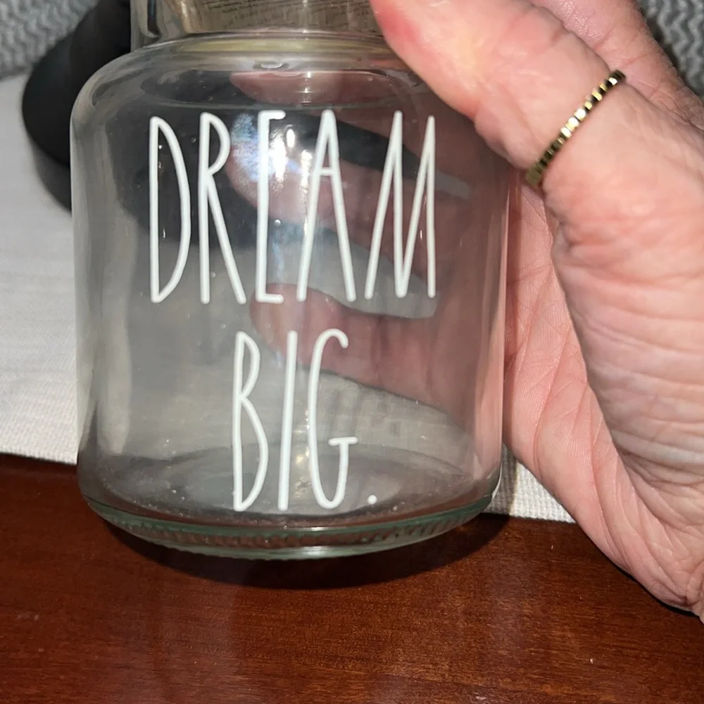 Rae Dunn glass jar