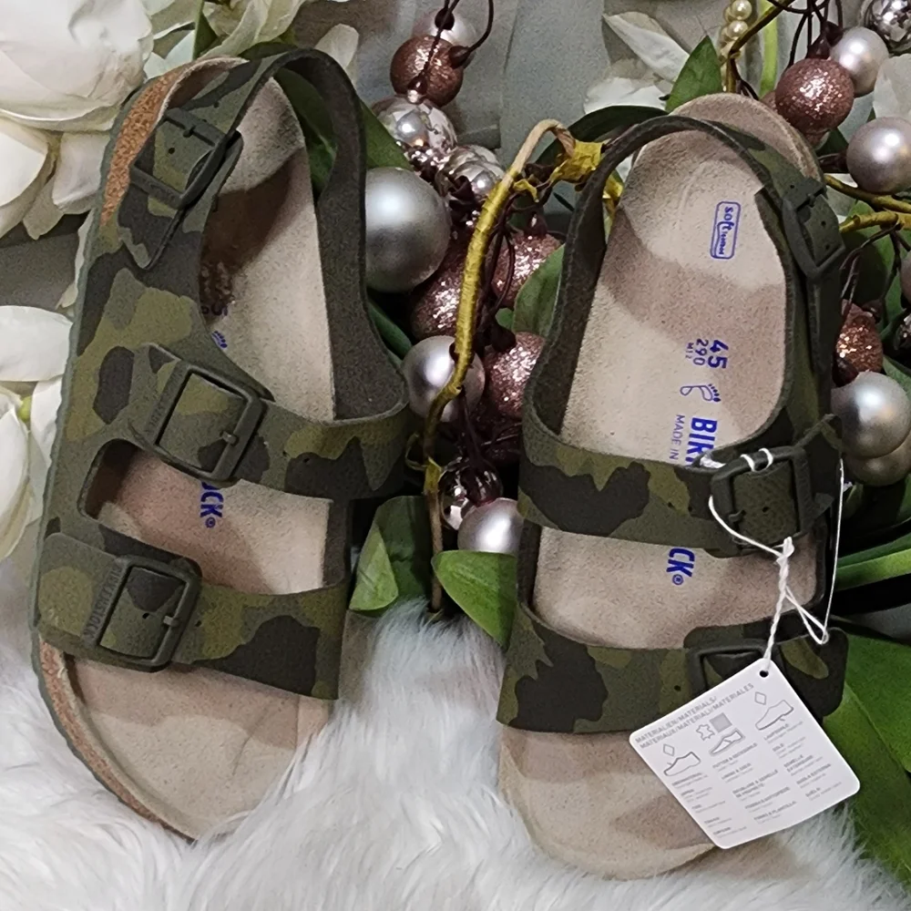 Birkenstock Milano Soft Footbed Birko-Flor - Desert Soil Camouflage Green men12