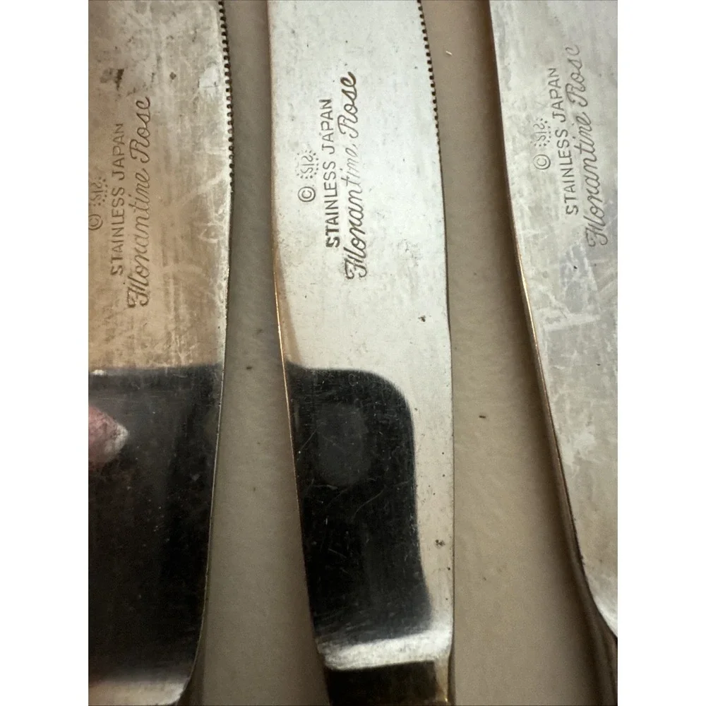 Stanley Roberts Florentine Rose Stainless Steel 11 Butter Knives