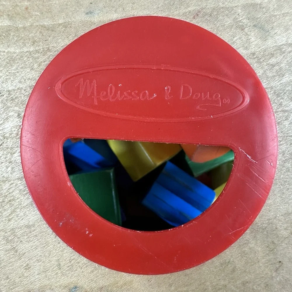 Melissa & Doug Wooden Match & Roll Shape Sorter