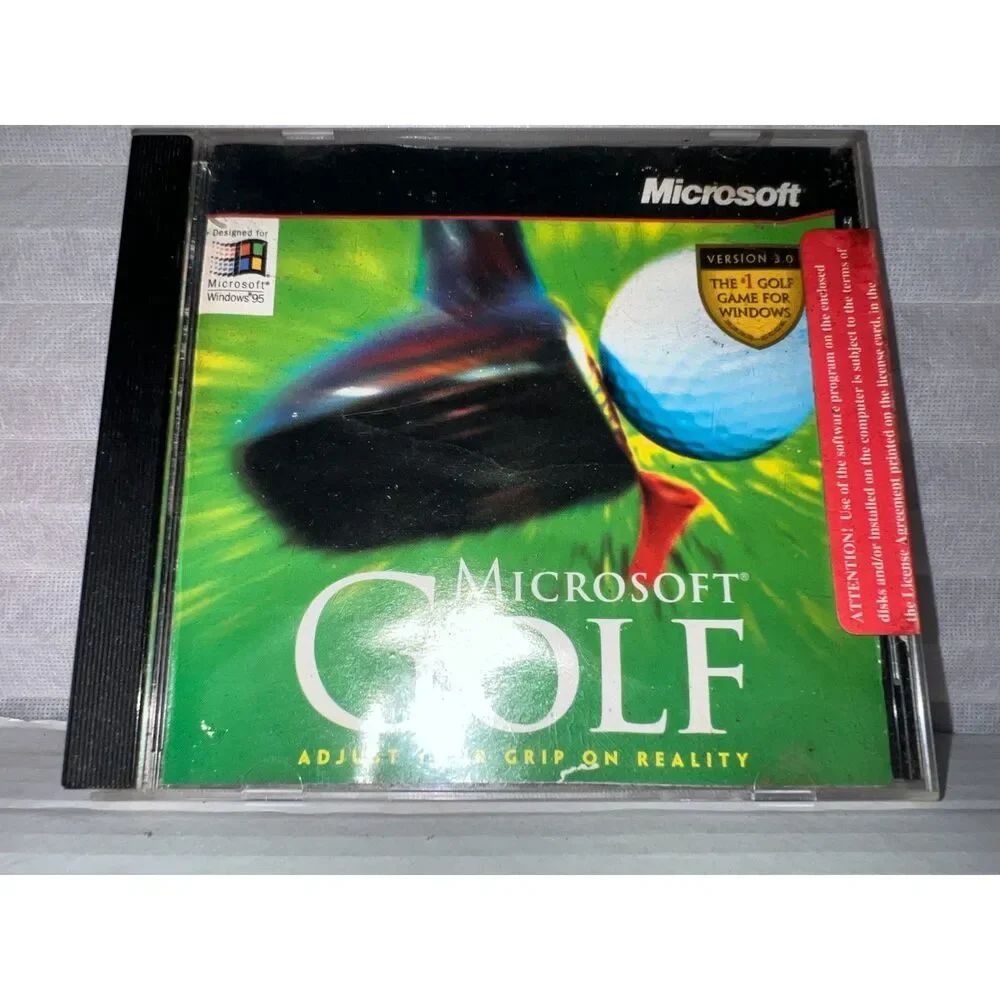 Microsoft Golf Windows 95 Version New Sealed! RARE!