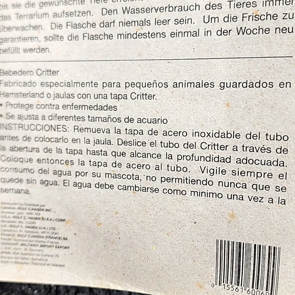 Hagen critter water