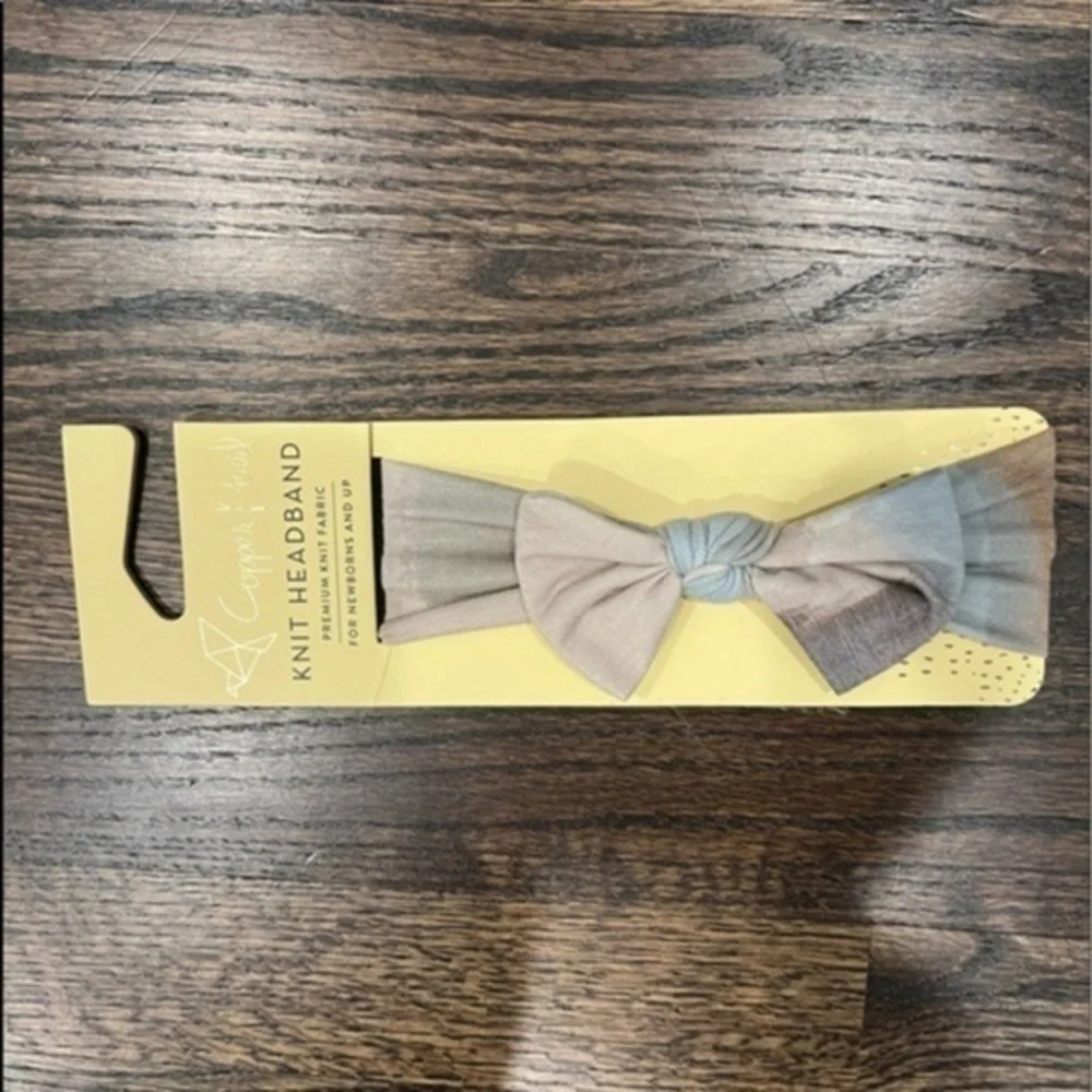 Copper Pearl headband bow