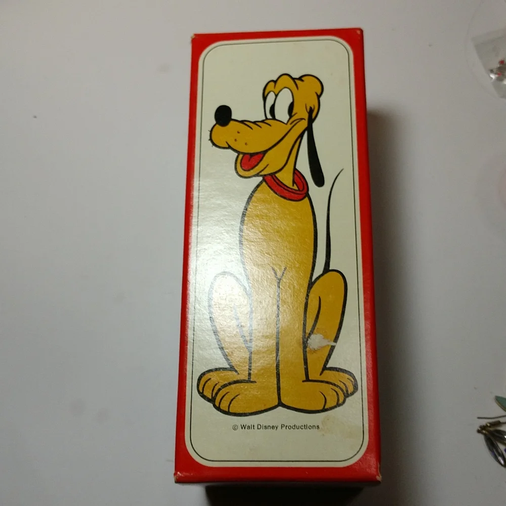 Disney PLUTO Decanter Non-Tear Shampoo With Shampoo & BOX Vintage Avon 1970's