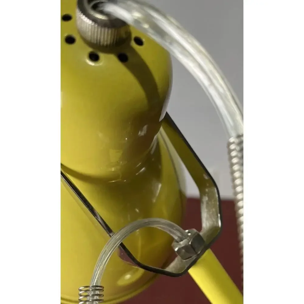 West Elm Industrial Lamp Yellow Preowned Works No Lightbulb
