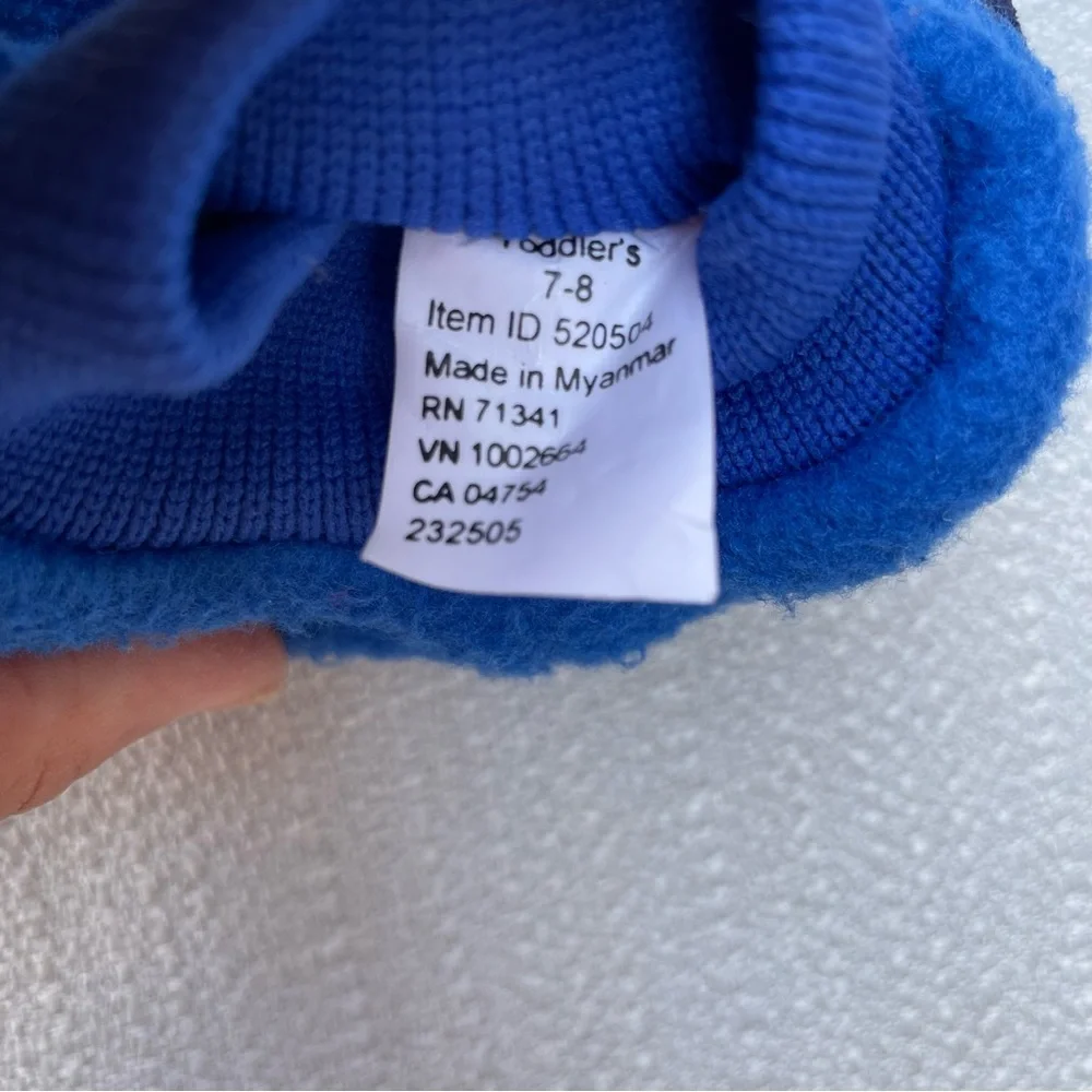 Kids L.L. Bean Kids Blue Fleece Shoe