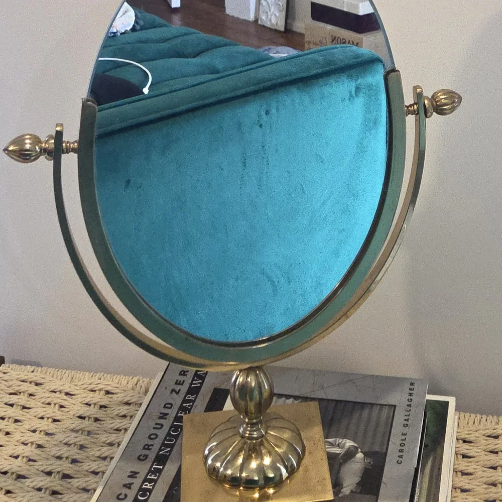 Elegant Brass Vanity Mirror