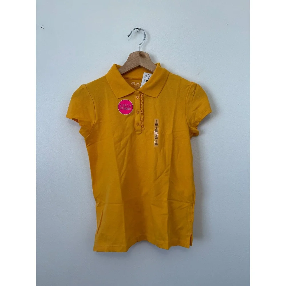The Children's Place Girls' Polo – Yellow – Large – NWT