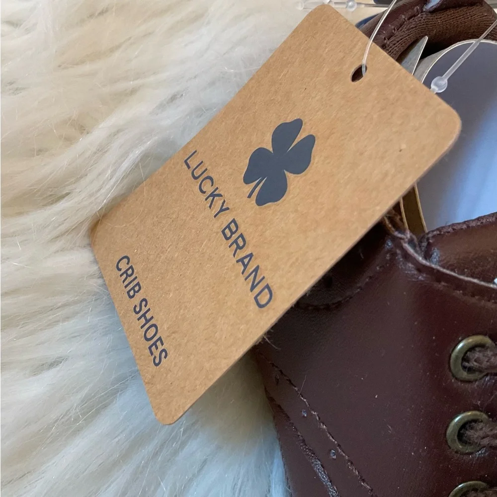 Lucky Brand Monaco Crib Shoes - NWT - Size 4 / 9-12 Months - Brown