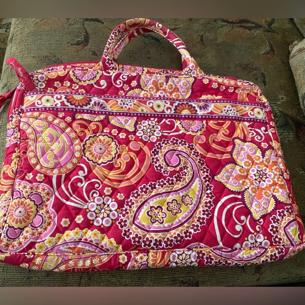 Vera Bradley Raspberry Fizz Laptop Bag