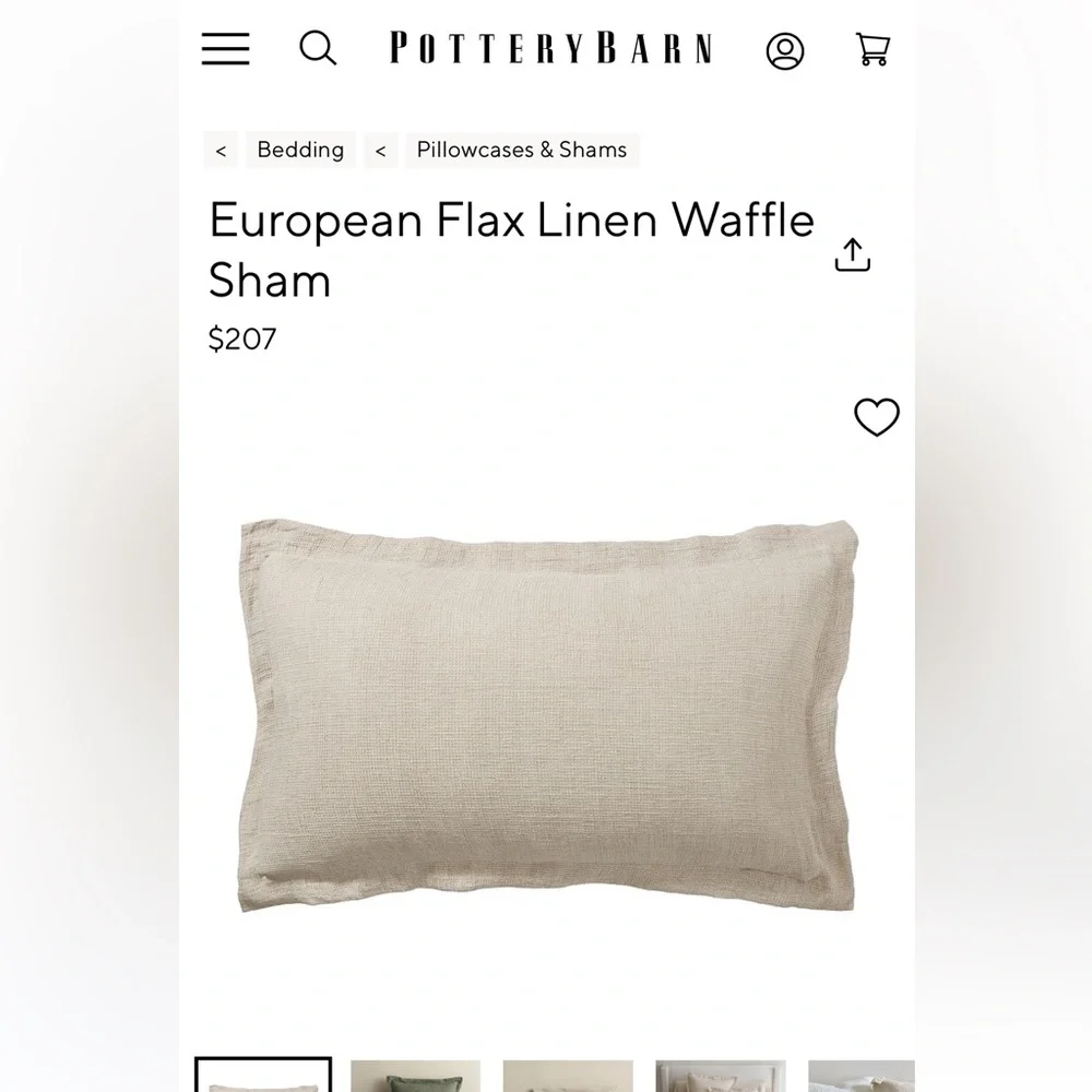 Pottery Barn White Waffle Weave King Shams